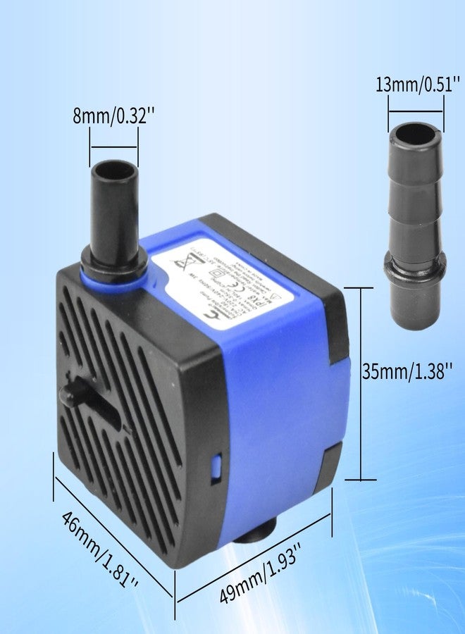 CONQUERALL 4W Circulation Pump 74GPH Adjustable Flow Hydroponics Supplies for Tabletop Water Fountain - Image 2